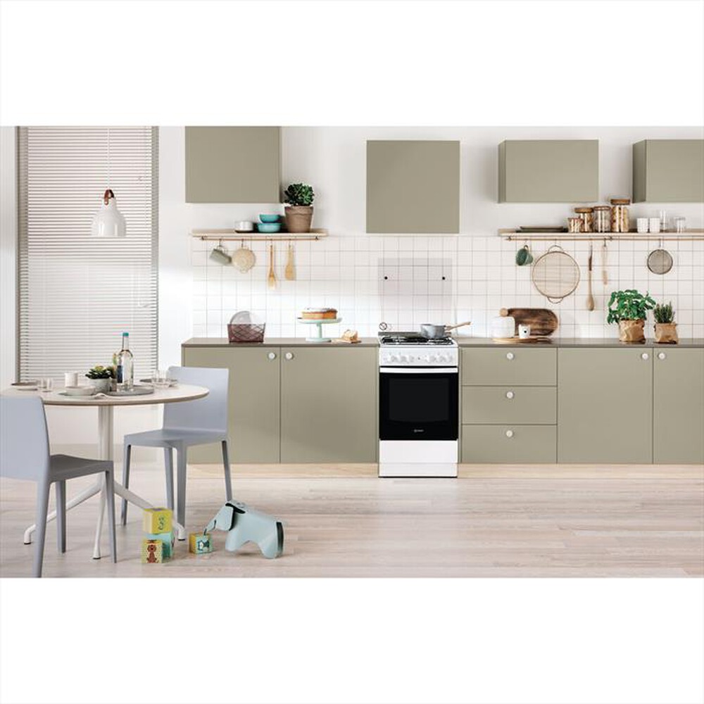 "INDESIT - Cucina a gas IS5G4KHW/EU Classe A"