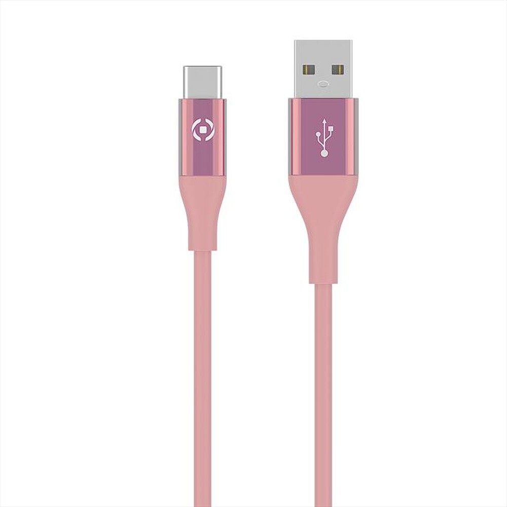 Immagine del prodotto CELLY - USBTYPECCOLORPK CAVO USB-C COLORE ROSA-Rosa/Silicone