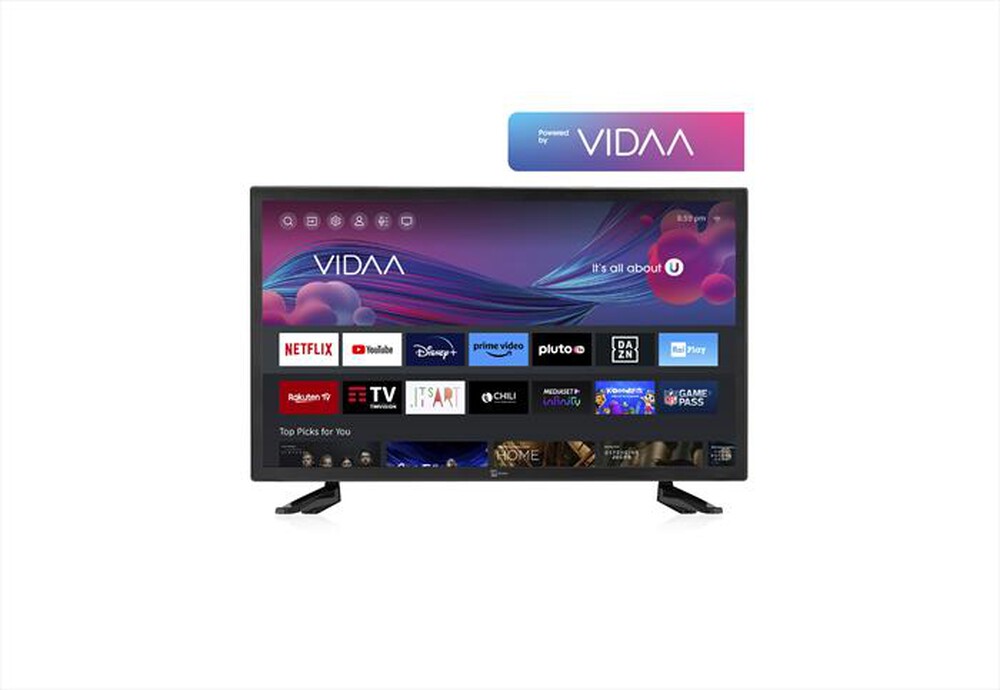 Immagine del prodotto TELESYSTEM - TV LED FHD 27" SMV13 VIDAA, T2/S2-BLACK