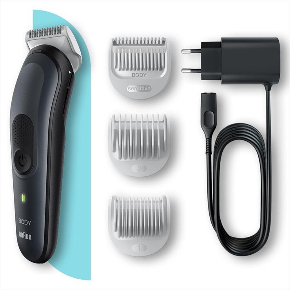 "BRAUN - RIFINITORE BODY BG3340-Nero/Grigio"