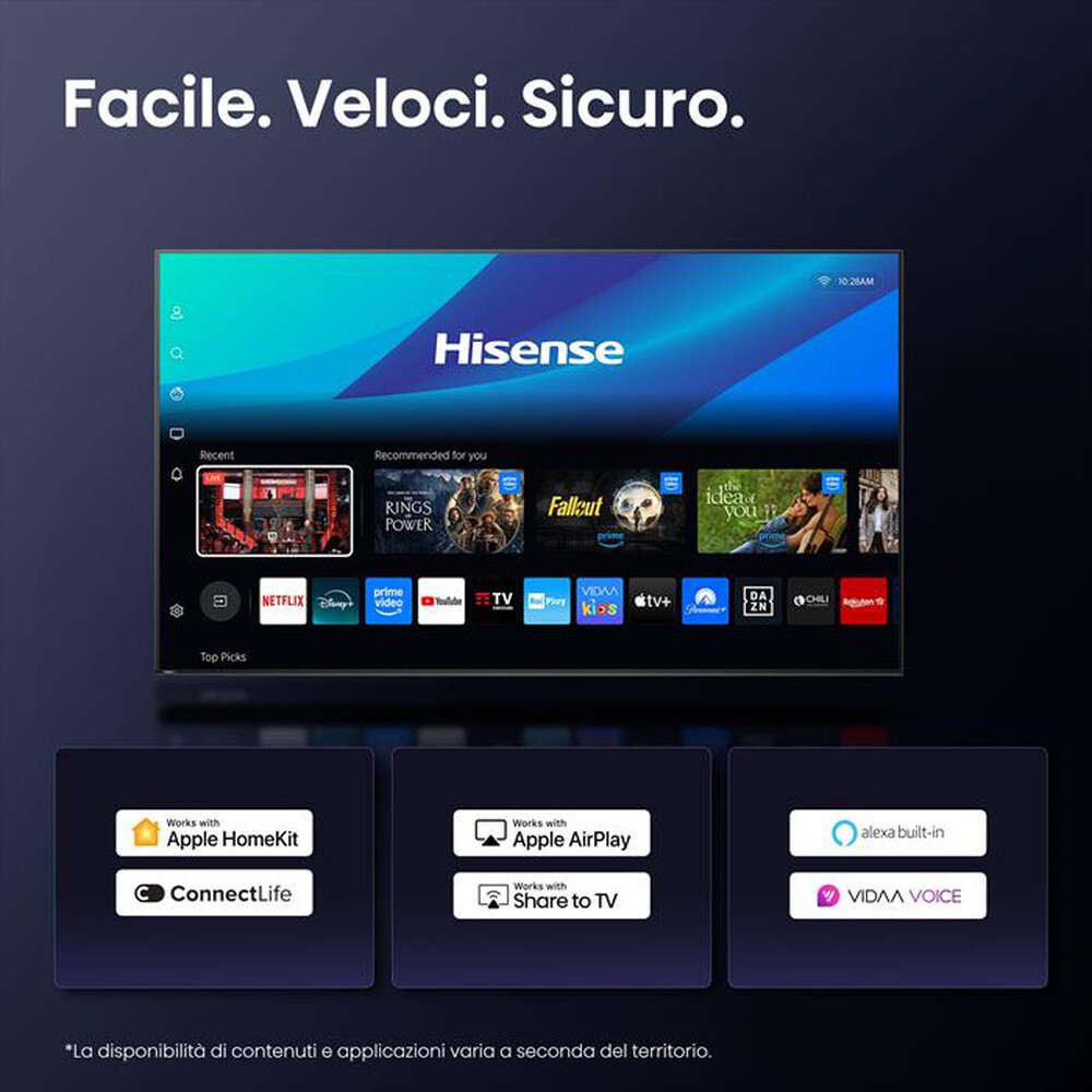 Immagine del prodotto HISENSE - Smart TV QLED 43" 4K Ultra HD 43E79Q-NERO