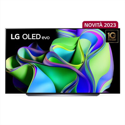 LG - Smart TV OLED UHD 4K 83" OLED83C34LA-Argento