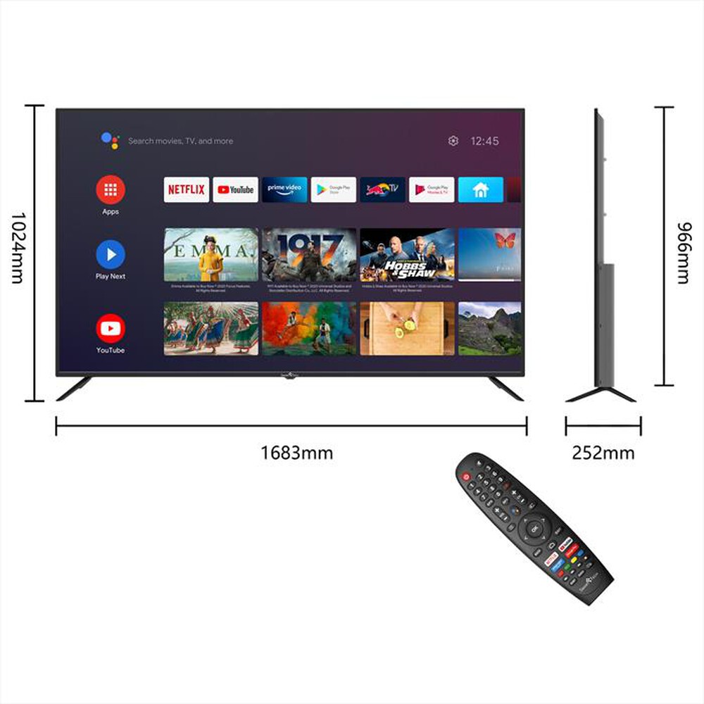 "SMART TECH - Smart TV Q-LED UHD 4K 75\" 75QA10T1"