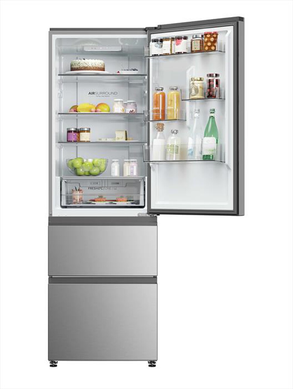 Immagine del prodotto HAIER - Frigorifero combinato HTR3618CNMG Classe C 360 lt-Argento