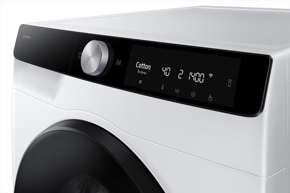 "SAMSUNG - Lavasciuga 11/6 Kg WD11DG6B85BKU3 Classe A-bianca con oblò e display nero"