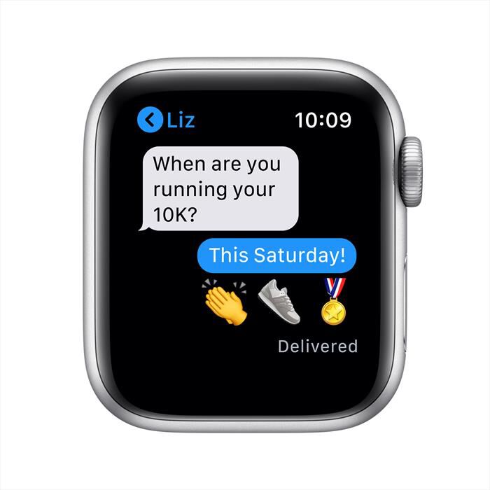 APPLE - Apple Watch Nike Series 6 GPS+Cell 40mm All Silver - Sport Pure  Platinum/Black | Euronics