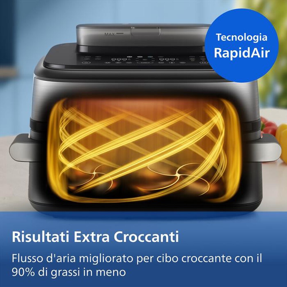 Immagine del prodotto PHILIPS - Friggitrice ad aria AIRFRYER Serie 5000 NA565/02-Inox