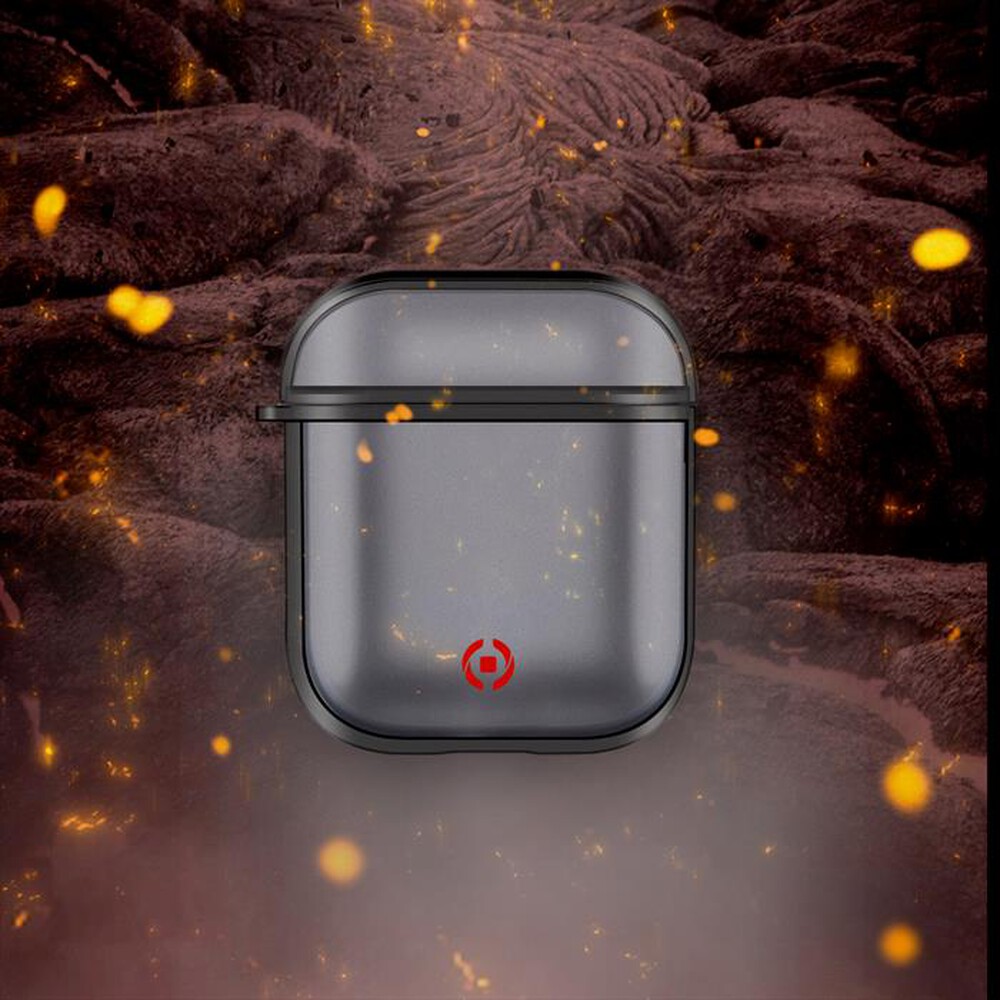 "CELLY - AIRCASEVOLCBK-AIRPODS 1/2 VOLCANO CASE-Nero/Poliuretano"