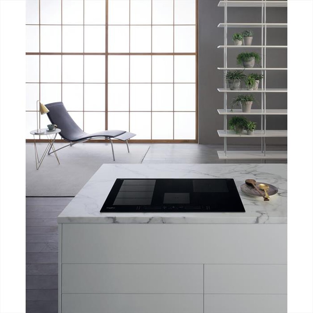 "WHIRLPOOL - Piano induzione WF S0377 NE/IXL HOB WP 77 cm-Nero"