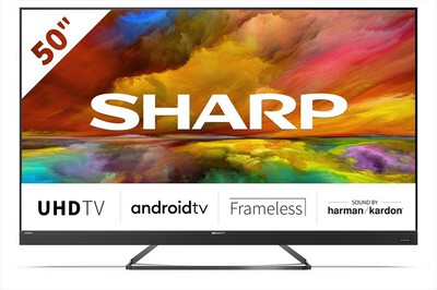 SHARP - Smart TV Q-LED UHD 4K 50" 50EQ3EA-Nero