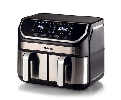 ARIETE - Friggitrice ad aria 4625-Nero, Argento