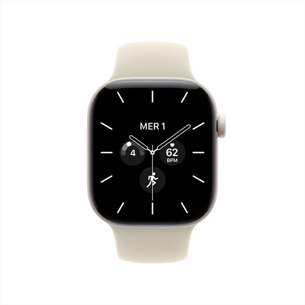 Immagine del prodotto APPLE - Watch Series 12 GPS + Cellular 42mm Ceramica Perla-Sport Band Sabbia - S/M