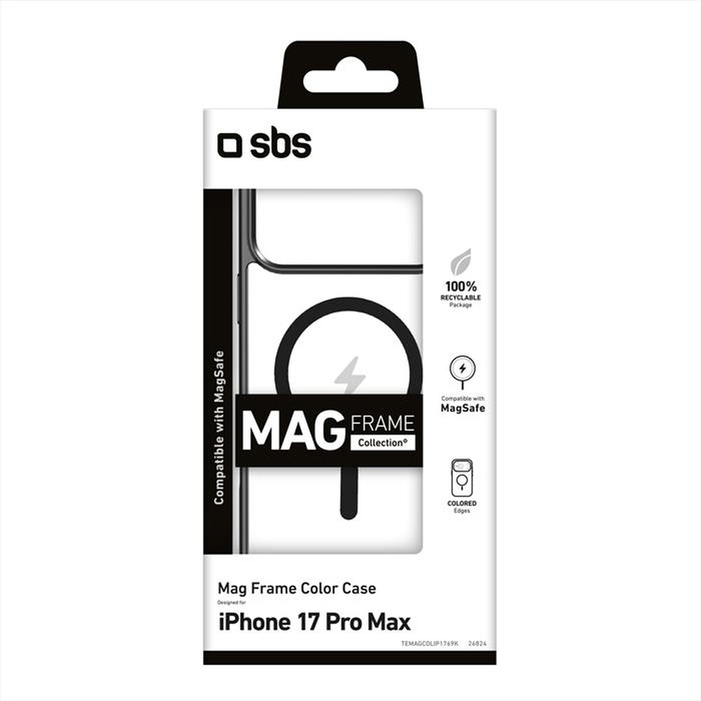 Immagine del prodotto SBS - Cover Mag Frame per iPhone 17 Pro Max-Nero