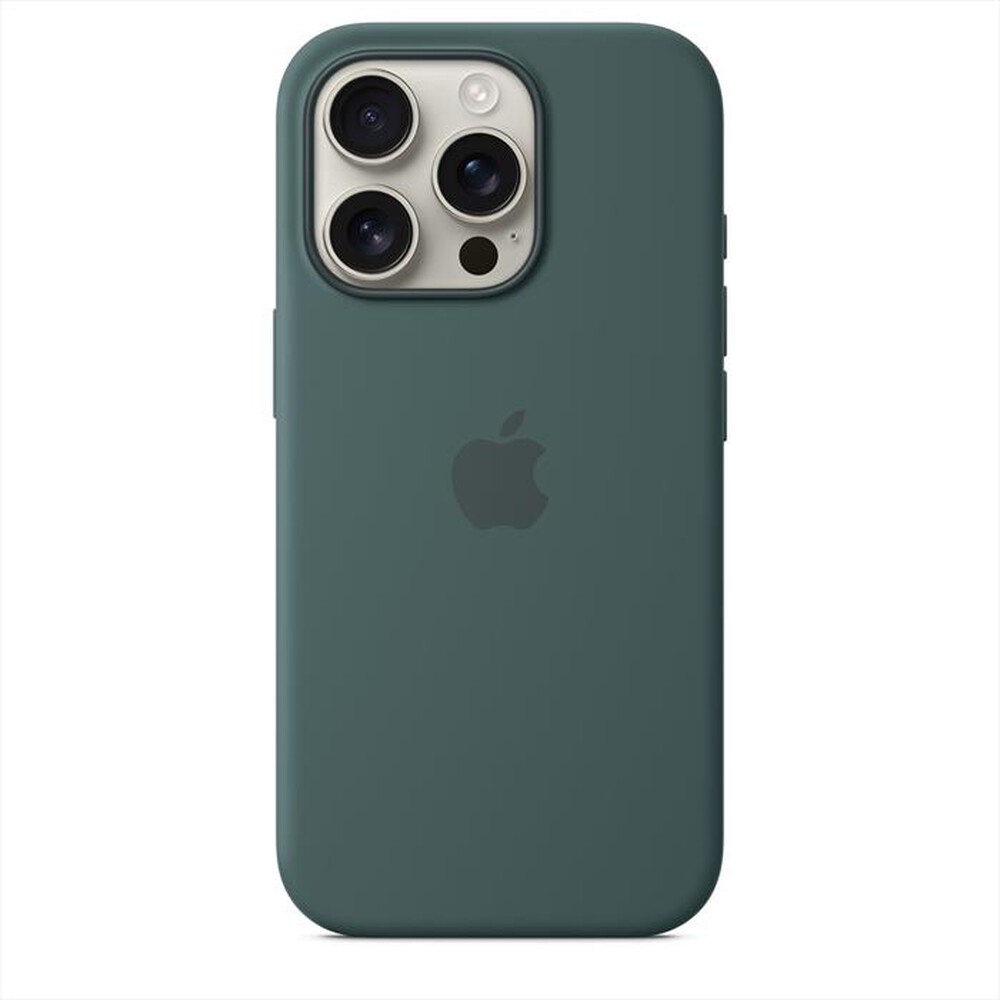 "APPLE - Custodia MagSafe in silicone per iPhone 16 Pro-Verde Lago"