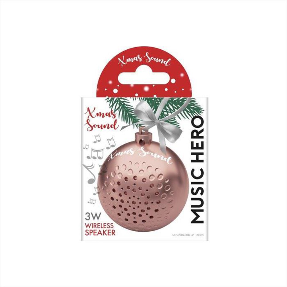 Immagine del prodotto SBS - Speaker wireless a forma di pallina natalizia-Rosa