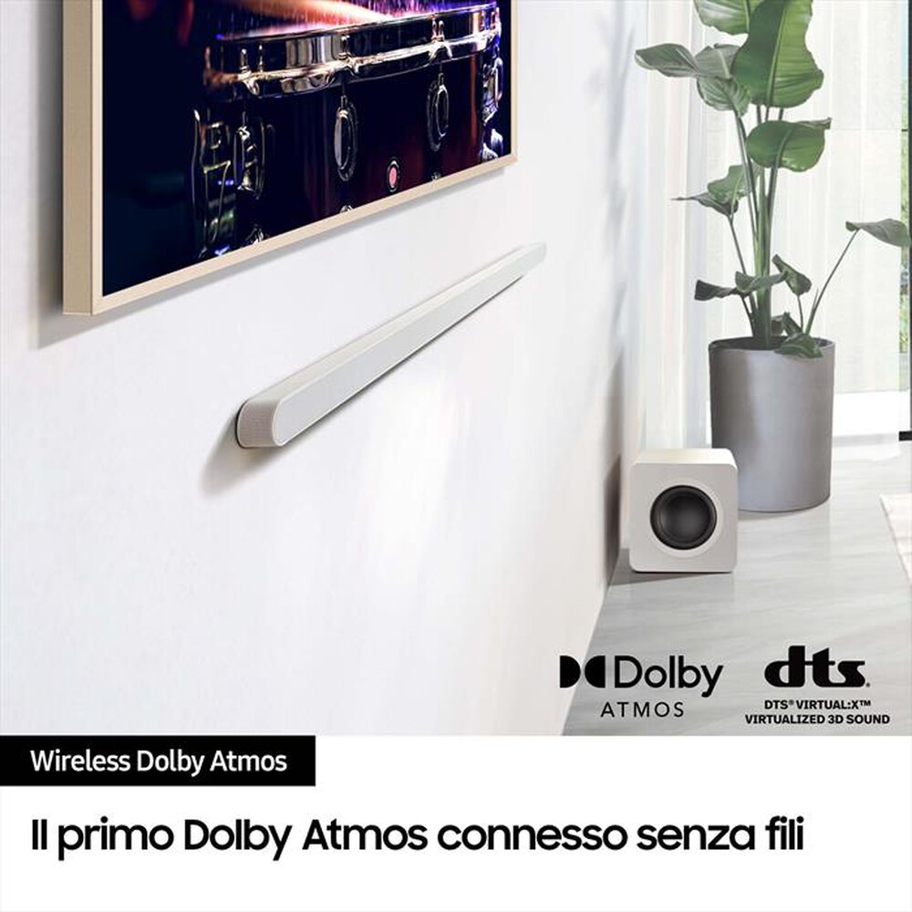 "SAMSUNG - Soundbar HW-S801D/ZF 3.1.2 CANALI 330W 2024-WHITE"