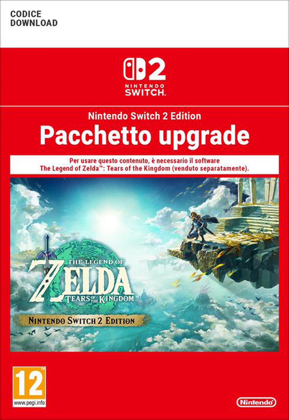 Immagine del prodotto NINTENDO - THE LEGEND OF ZELDA: TOTK - UPGRADE A NS2 EDITION