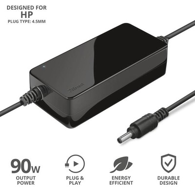 TRUST - NEXO 90W LAPTOP CHARGER HP 4.5MM-Black