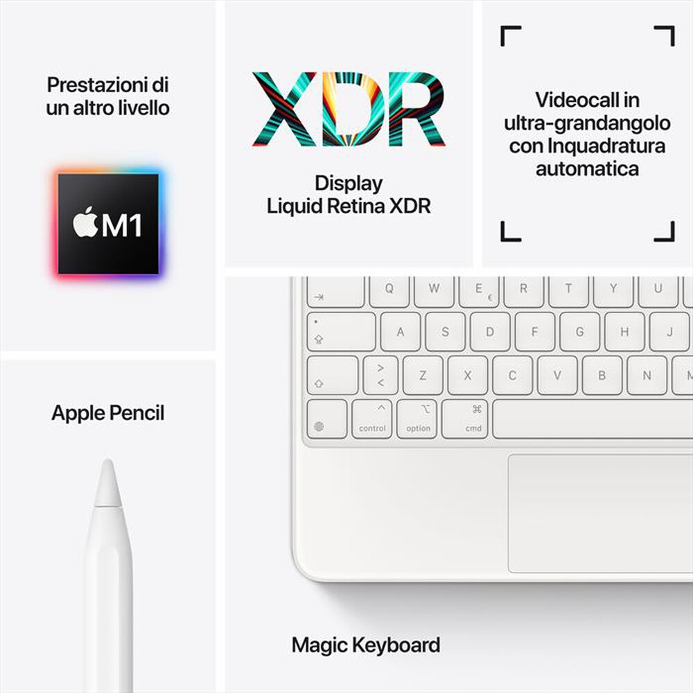 "APPLE - iPad Pro 12,9\" 128GB WiFi MHNG3TY/A 2021-Argento"