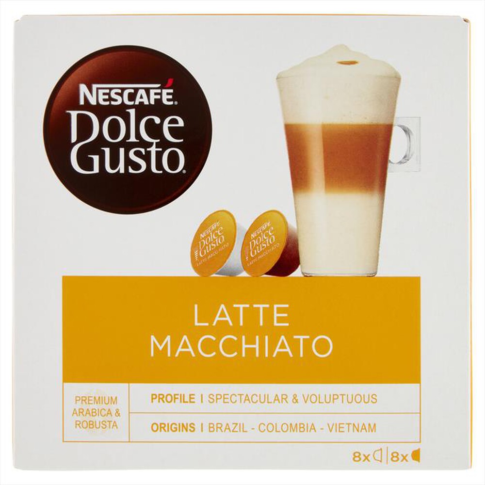 "NESCAFE' DOLCE GUSTO - LATTE MACCHIATO Nescafè Dolce Gusto 16 pezzi"