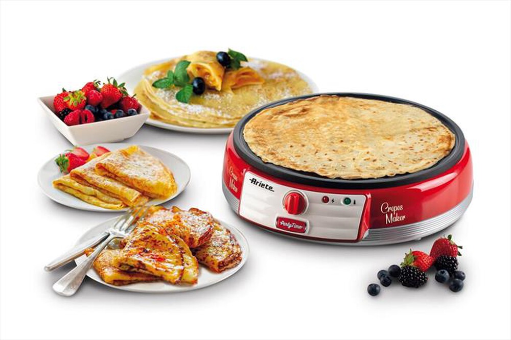 Immagine del prodotto ARIETE - 0202/00 PIASTRA PER CREPES-Red,Silver,White