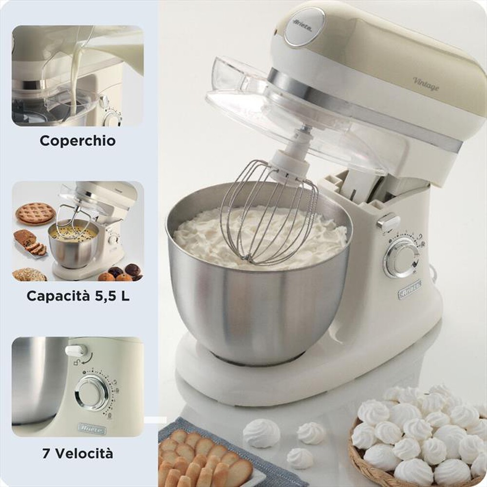 Immagine del prodotto ARIETE - 1588 Vintage Impastatrice Planetaria 5,5L-beige