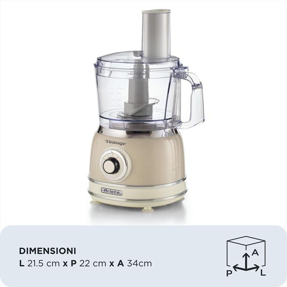 Immagine del prodotto ARIETE - 1781 ROBOT DA CUCINA VINTAGE 2,1L-Beige