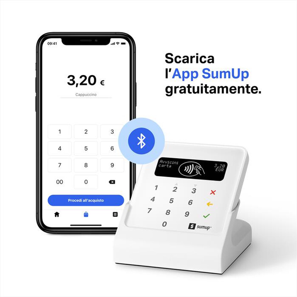 "SUMUP - POS terminal AIR BUNDLE-Bianco"