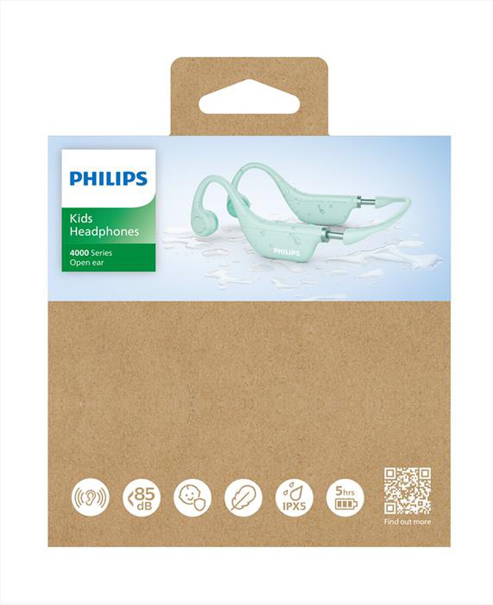 "PHILIPS - Cuffie a padiglione aperto TAK4607GR/00-Green"