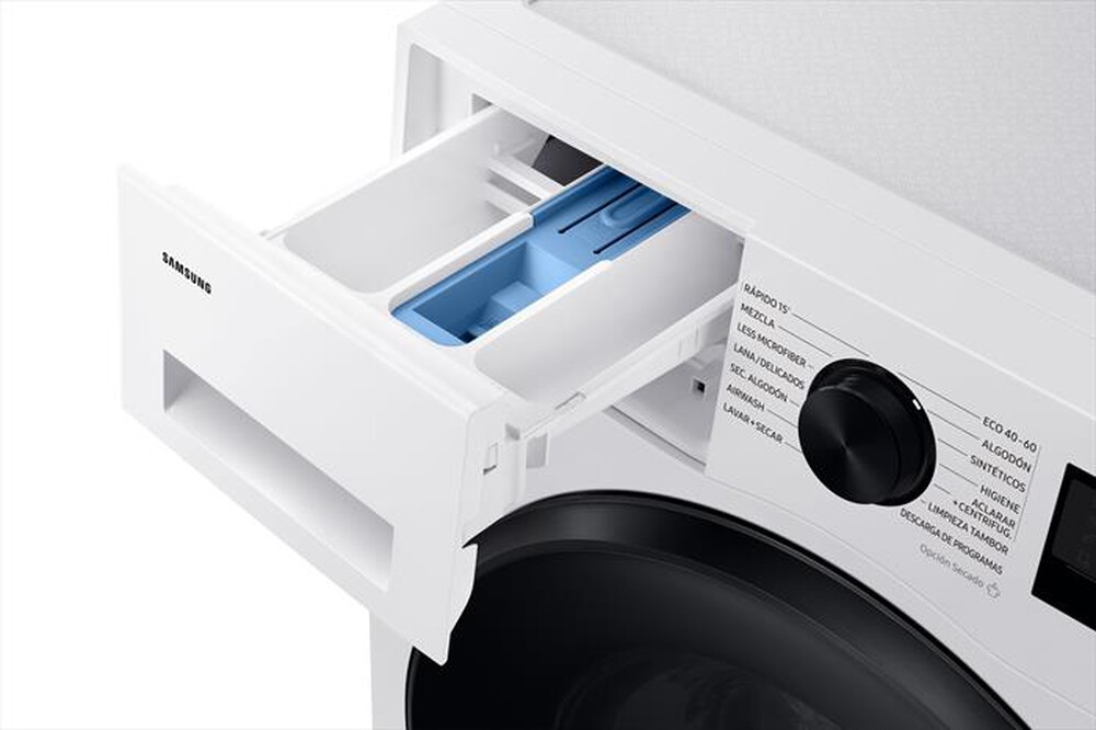 "SAMSUNG - Lavasciuga WD90DG5B15BEET 9/6 Kg Classe A-bianca con oblò e display nero"
