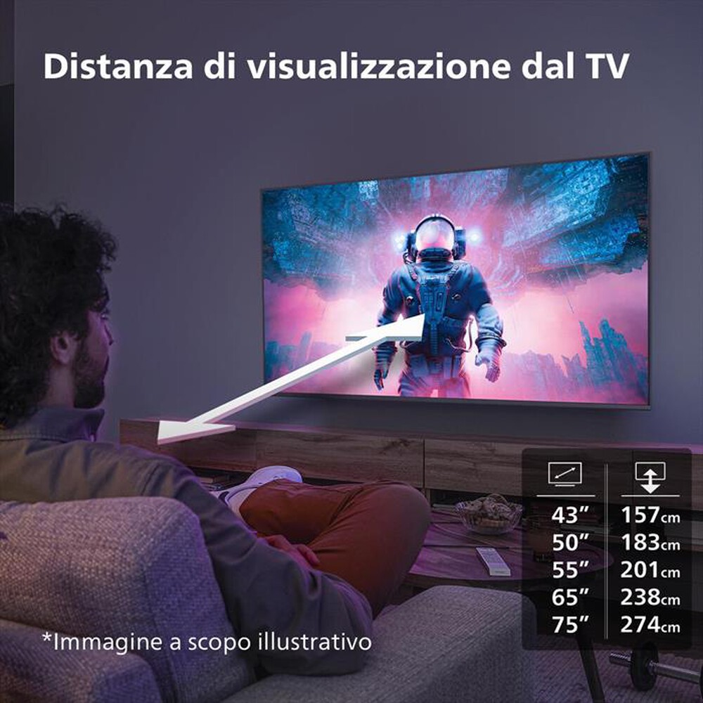 Immagine del prodotto PHILIPS - Smart TV LED UHD 4K 55" 55PUS7609/12-Black