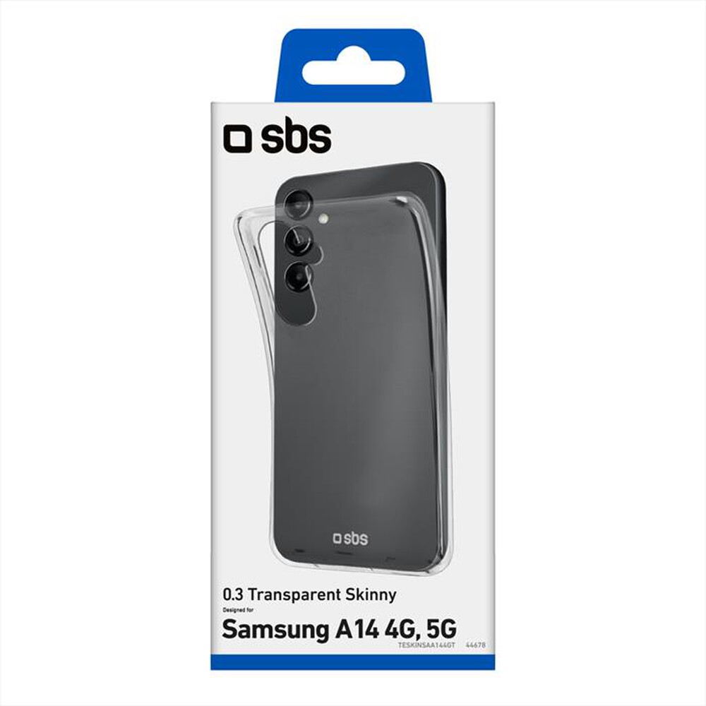 "SBS - Cover TESKINSAA144GT per Samsung A14 4G-Trasparente"