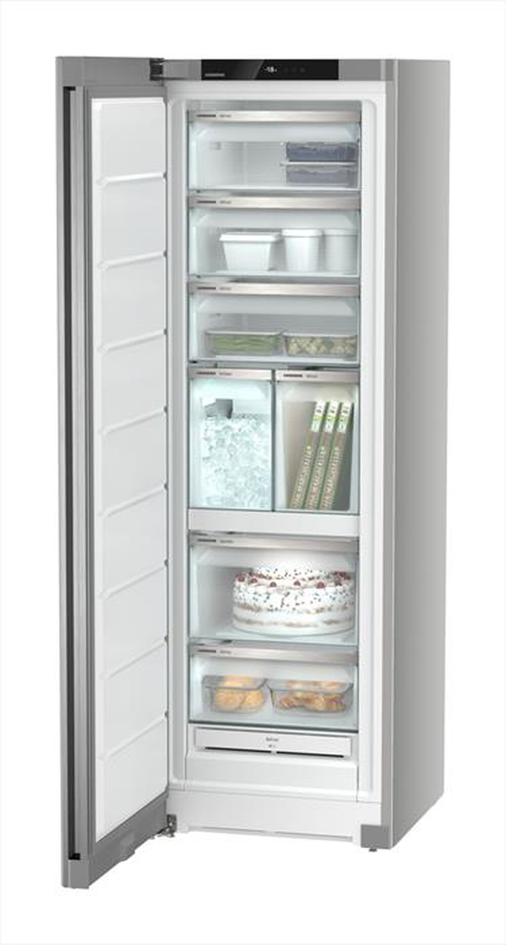 "LIEBHERR - Congelatore verticale SFNSFE 5247-20 ClasseE 277lt-SteelFinish / Silver"