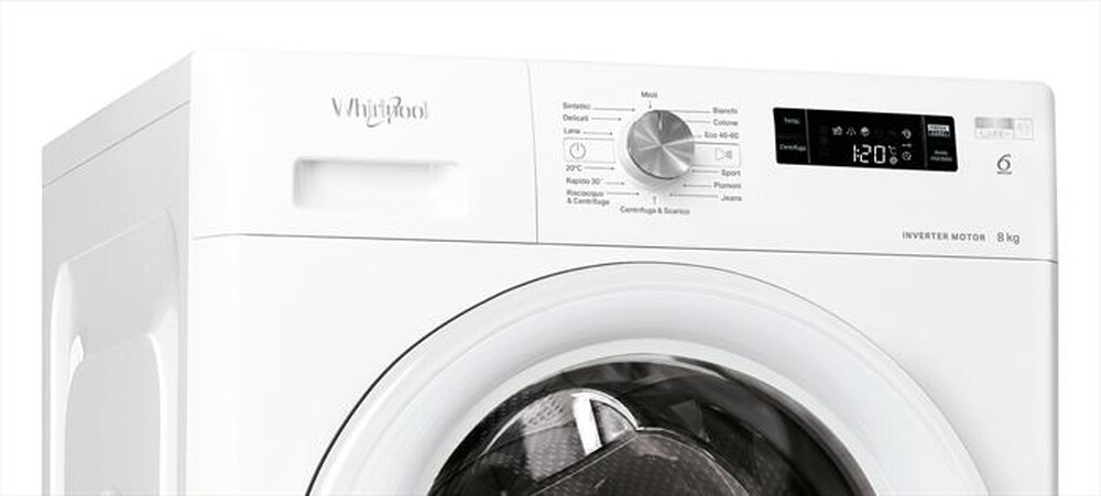 "WHIRLPOOL - Lavatrice FRESHCARE FFS P85 IT 8 Kg Classe B-Bianco"