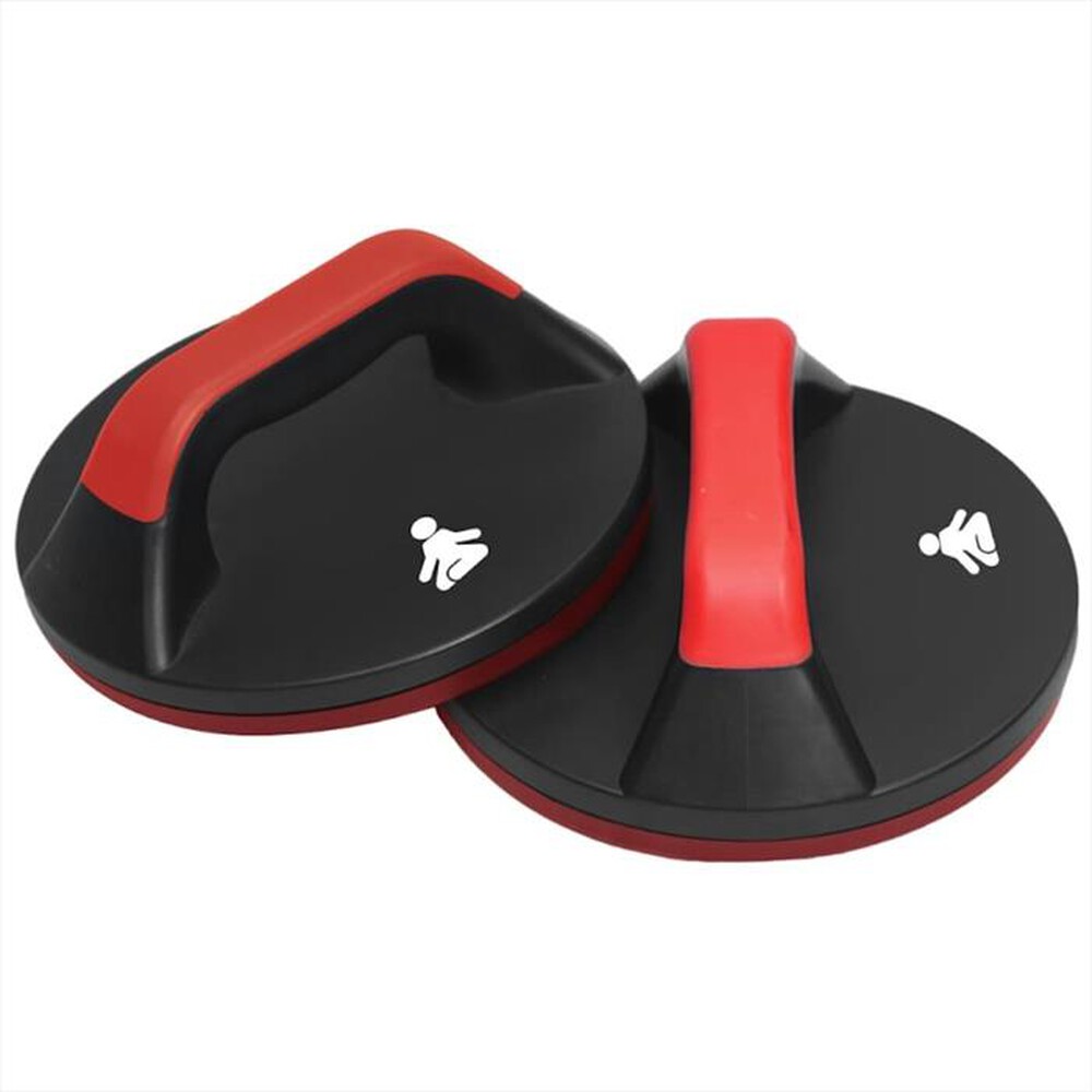 "FITPADDY - MANOPOLE PUSH-UP GIREVOLI-nero / rosso"