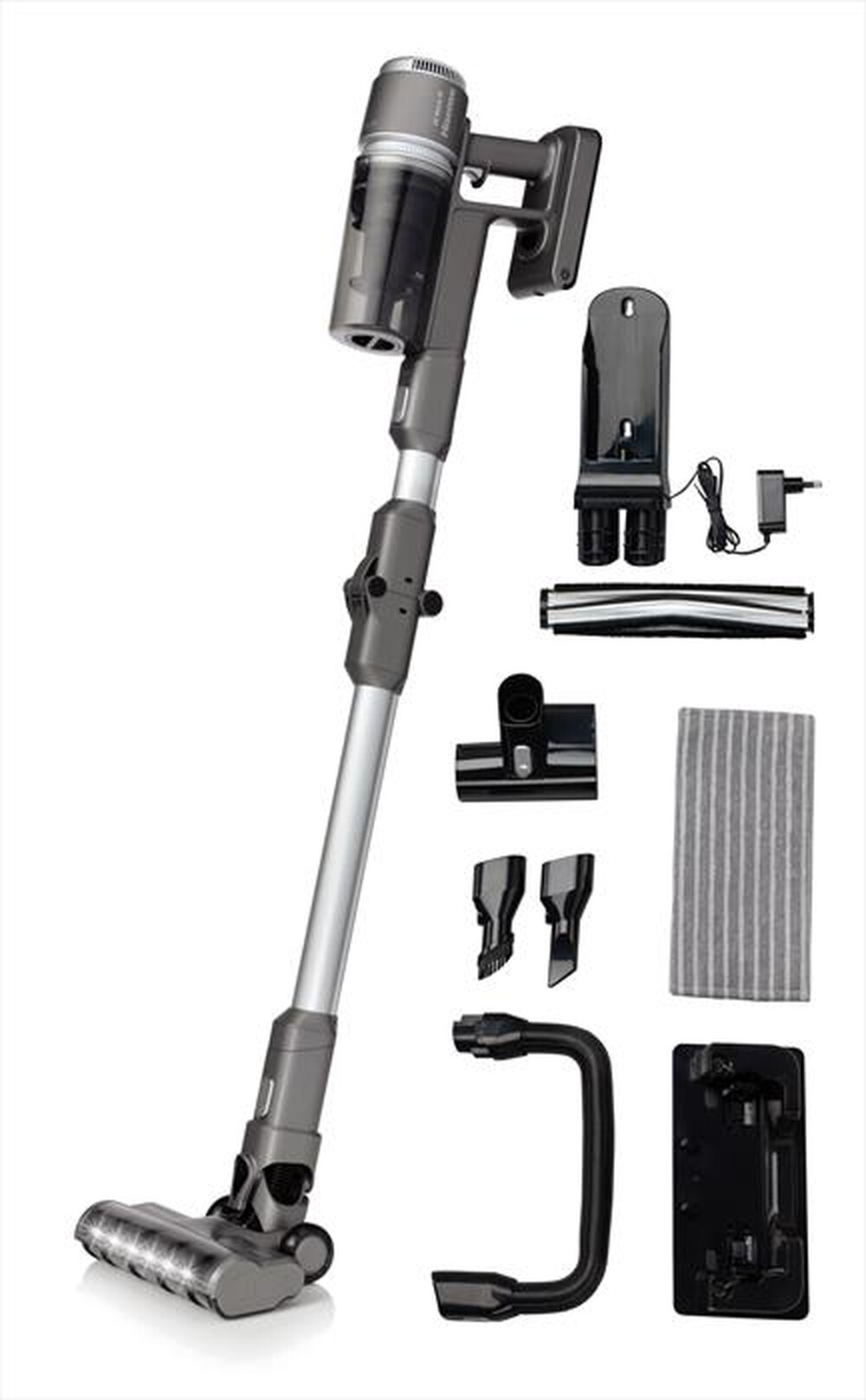 "HISENSE - Scopa elettrica con tecnologia ciclonica HVC6464A-Inox"