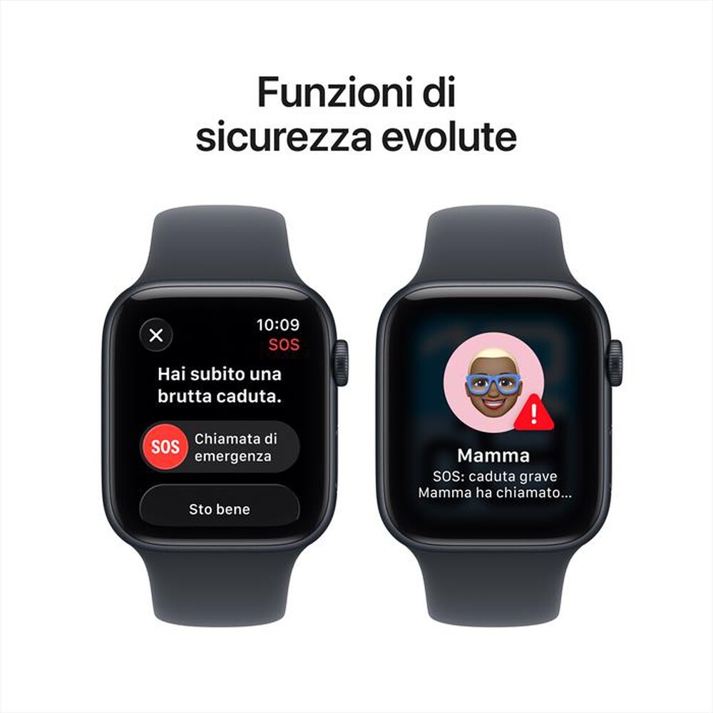 Immagine del prodotto APPLE - Watch SE 3 GPS + Cellular 44mm Alluminio-Sport Band Mezzanotte - M/L