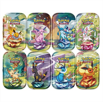 POKEMON - Set 8 Artwork Mini Tin da Collezione PK10076-I-Multicolore