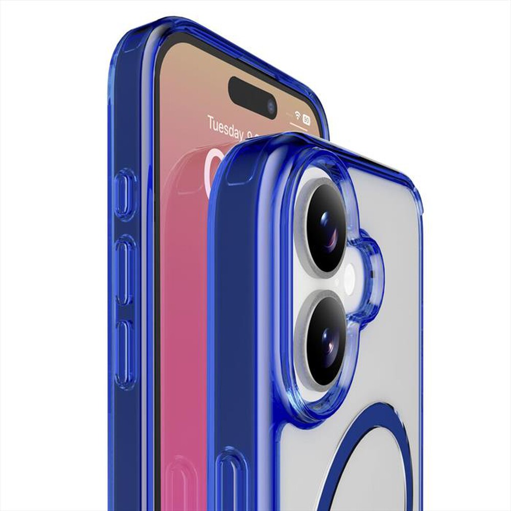 Immagine del prodotto CELLULARLINE - Custodia ICONIC MAG per IPHONE 17-Blu, Trasparente