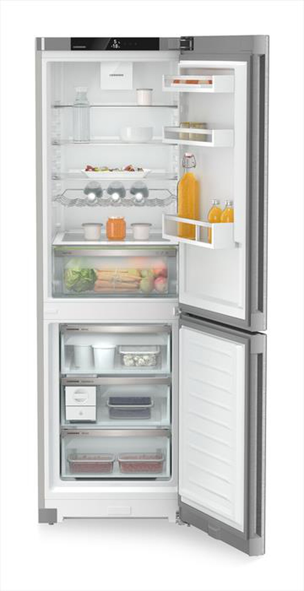 "LIEBHERR - Frigorifero combinato CNSDC 5223-20 Classe C-Acciaio SmartSteel / Silver"