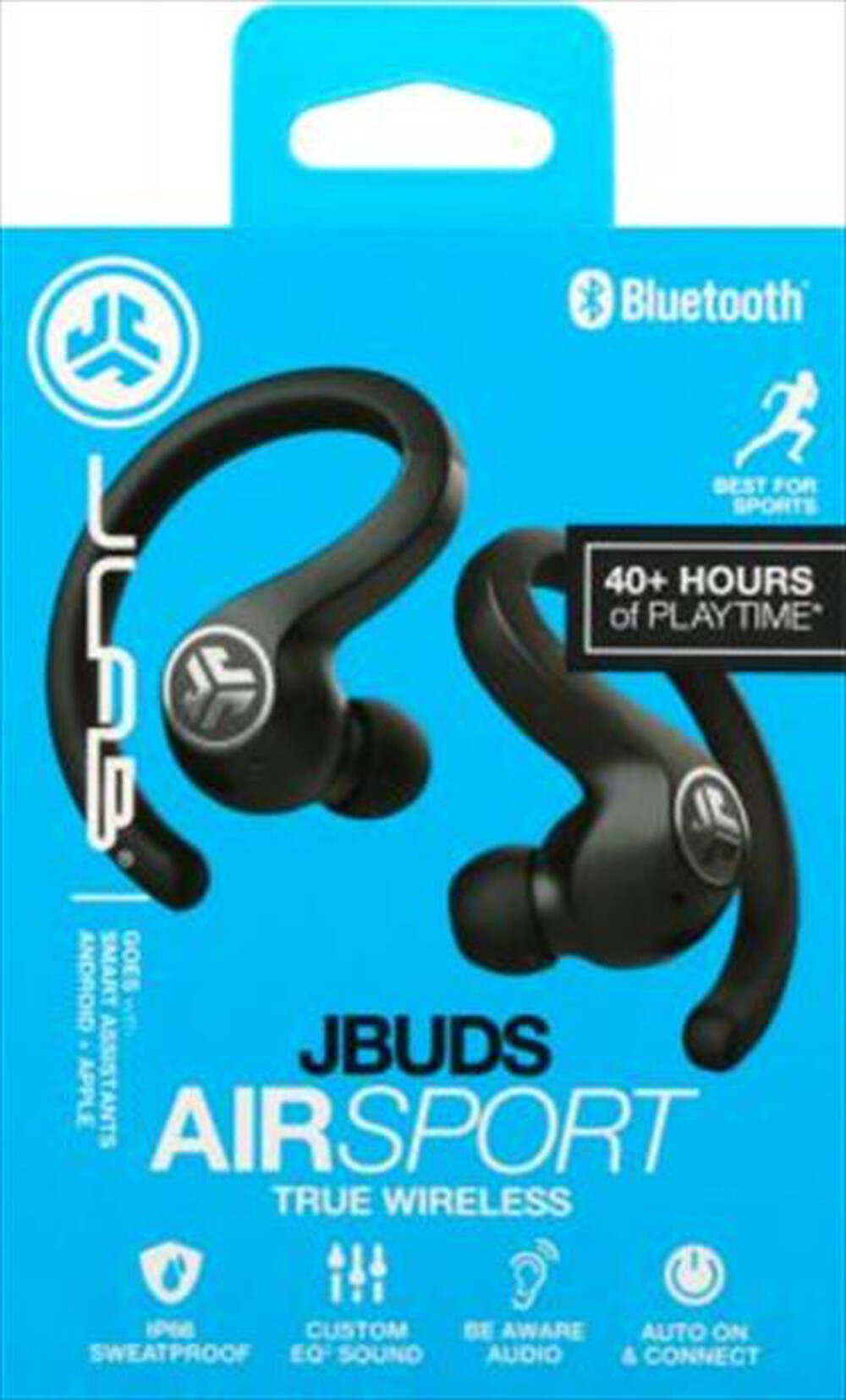 "JLAB - Auricolare bluetooth Air Sport-Nero"