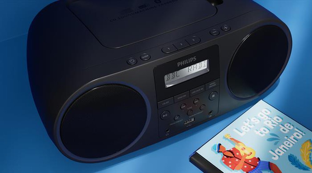 "PHILIPS - Lettore CD/radio FM TAZ6000/10-Black"