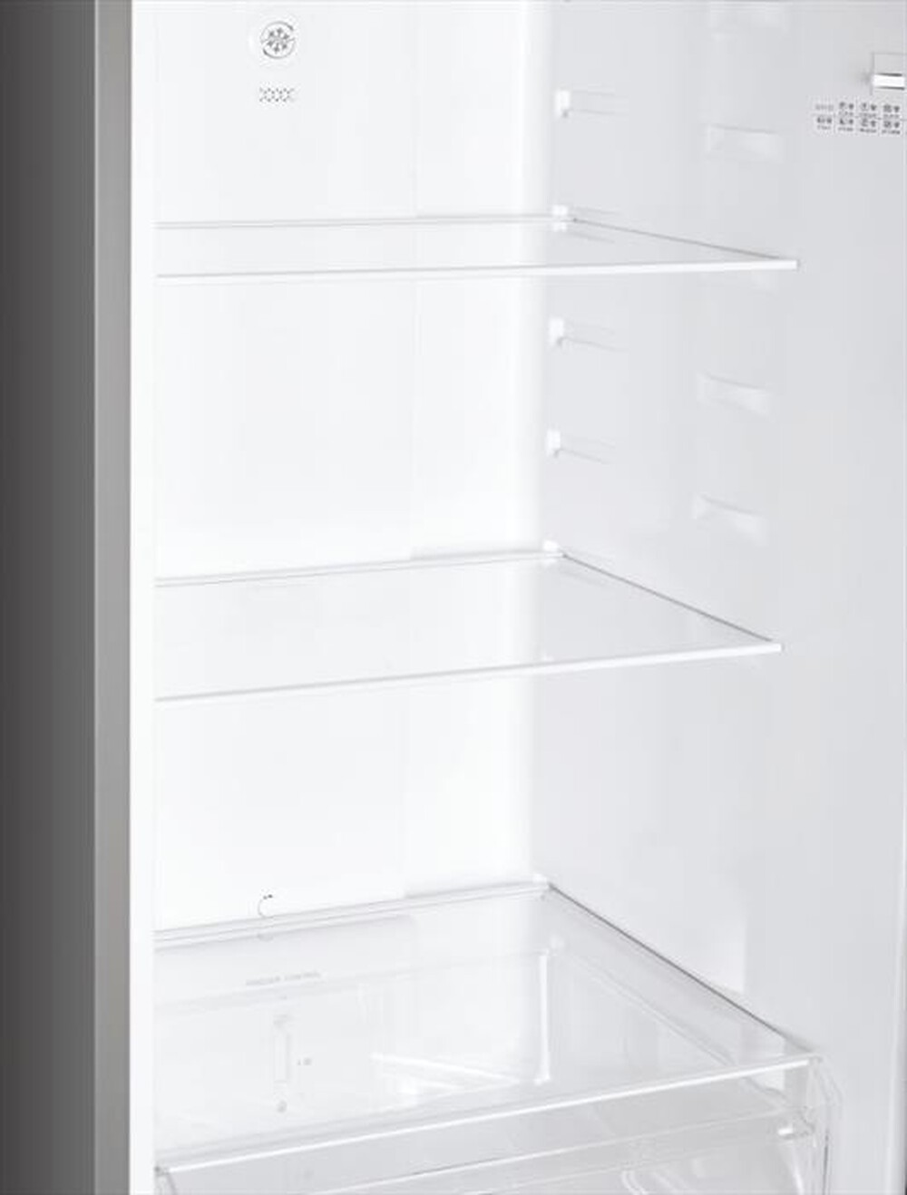 Immagine del prodotto CANDY - Frigorifero combinato CCH1T518EX Classe E 253 lt-Platino, Acciaio inossidabile