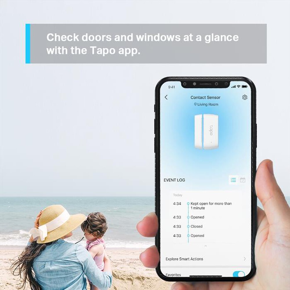 "TP-LINK - TAPOT110 SMART DOOR/WINDOW SENSOR,IOT HUB REQUIRED"
