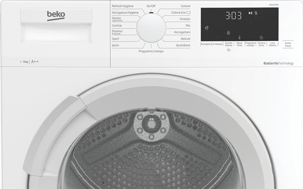 Immagine del prodotto BEKO - Asciugatrice DRX927WN - 9 Kg-Bianco