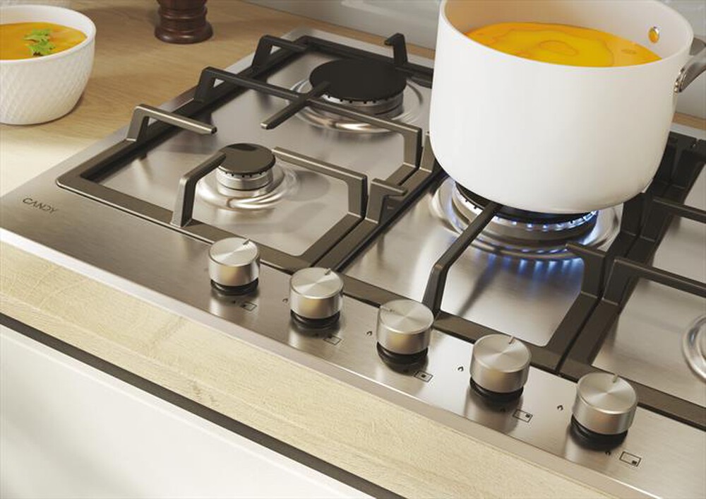 Immagine del prodotto CANDY - Piano cottura gas CHG74WTX 74,5 cm-Acciaio inox