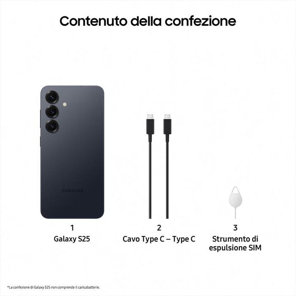 Immagine del prodotto SAMSUNG - Smartphone Galaxy S25 256GB-Blueblack