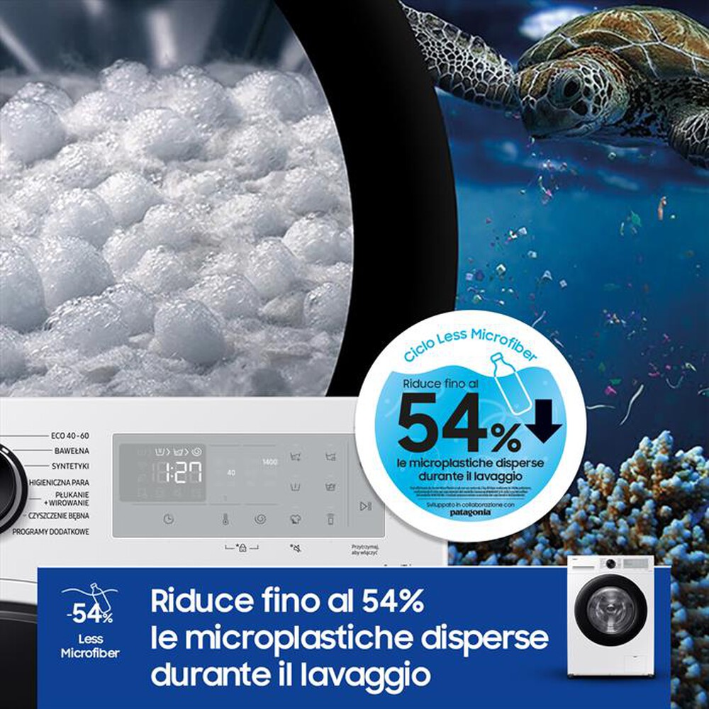 "SAMSUNG - Lavatrice WW90CGC04DAHET 9 Kg Classe A-bianco"