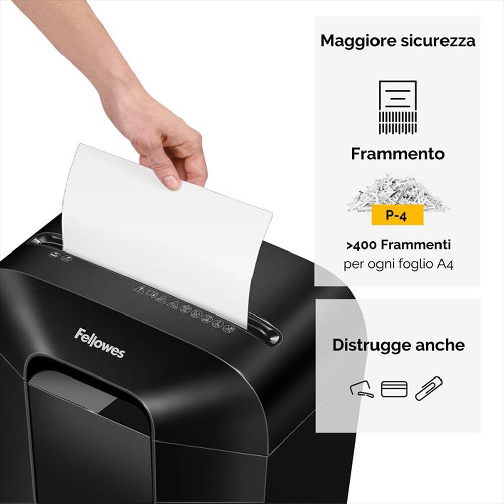 "FELLOWES - DISTRUGGIDOCUMENTI LX50-nero"