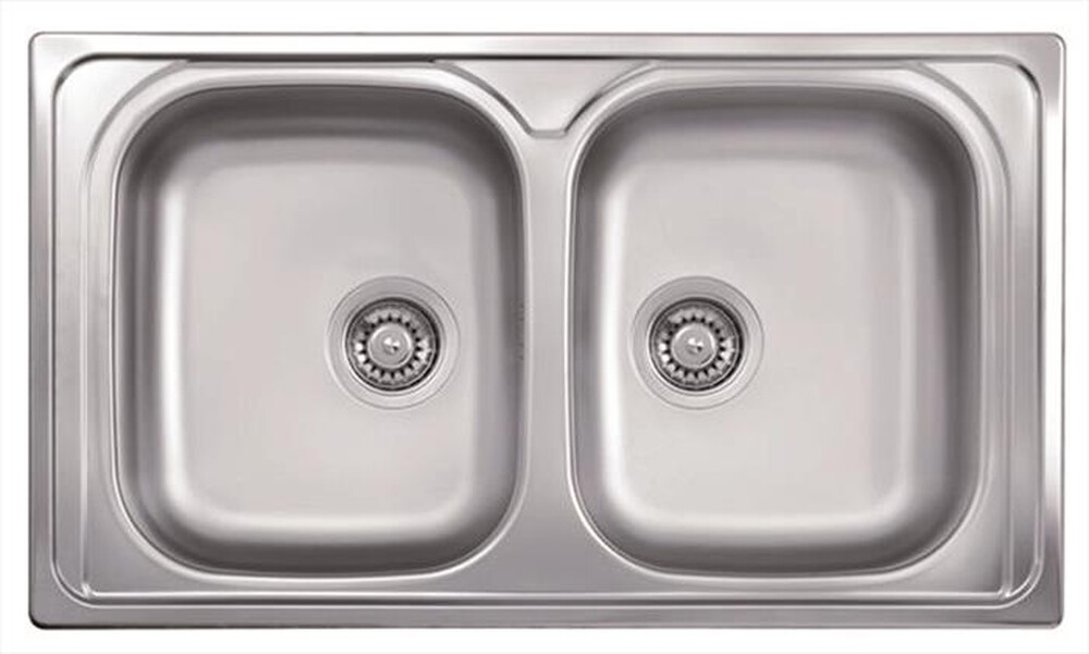 "GLEM GAS - Lavello lineare GL286IX 2 vasche-Inox"
